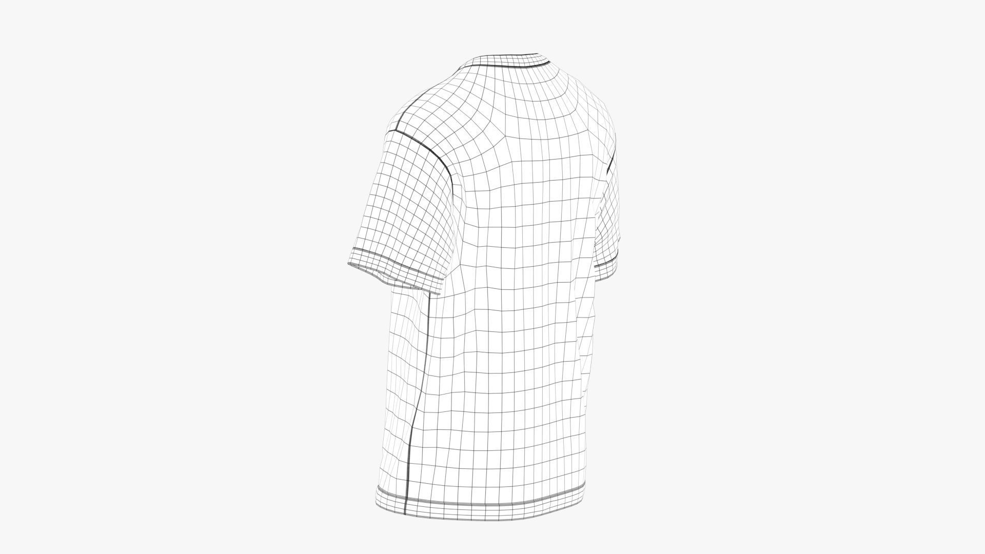 T-Shirt Black 3D model_13