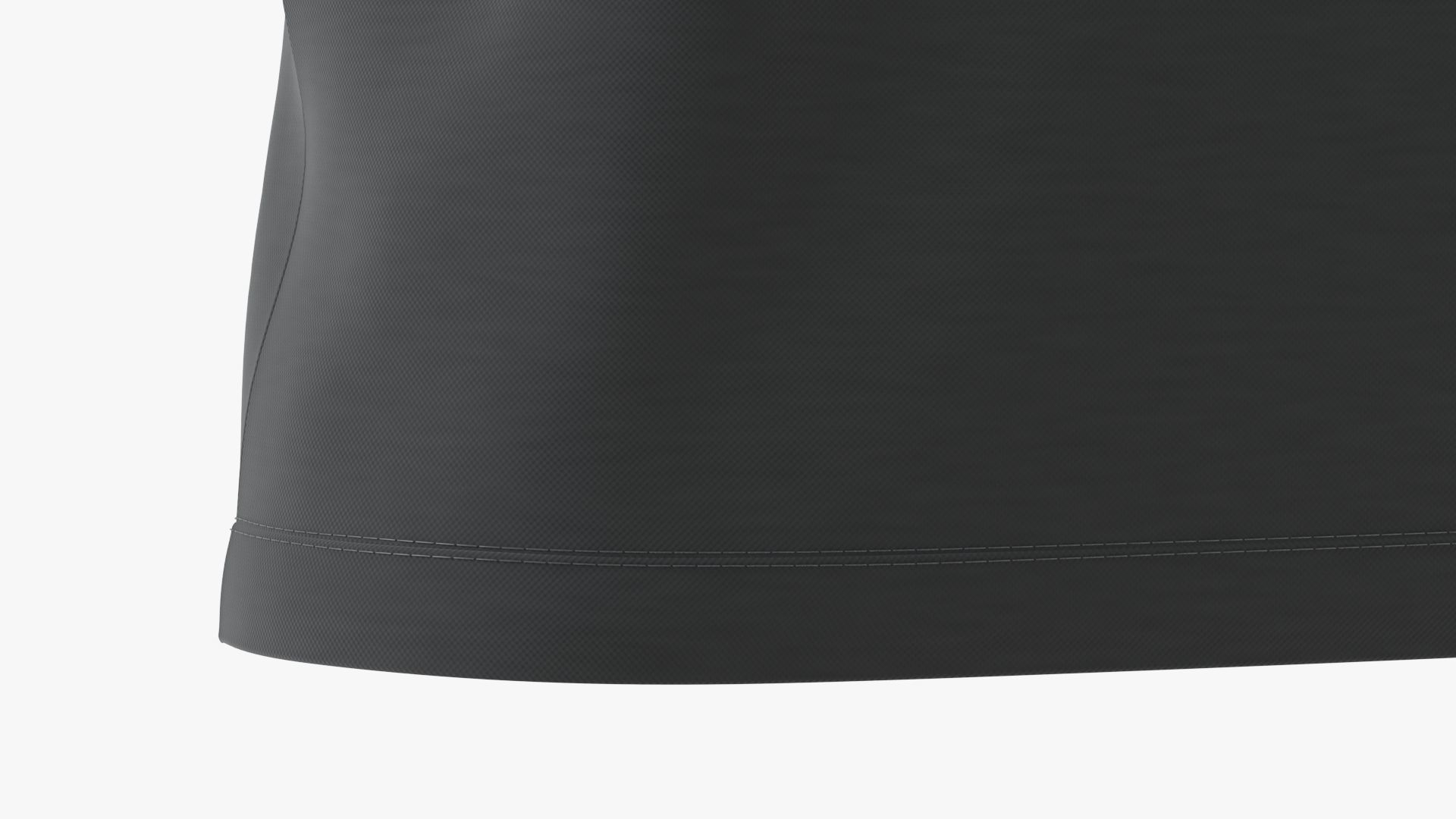 T-Shirt Black 3D model_9