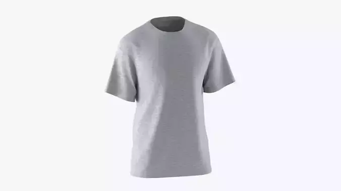 T-Shirt Grey 3D model