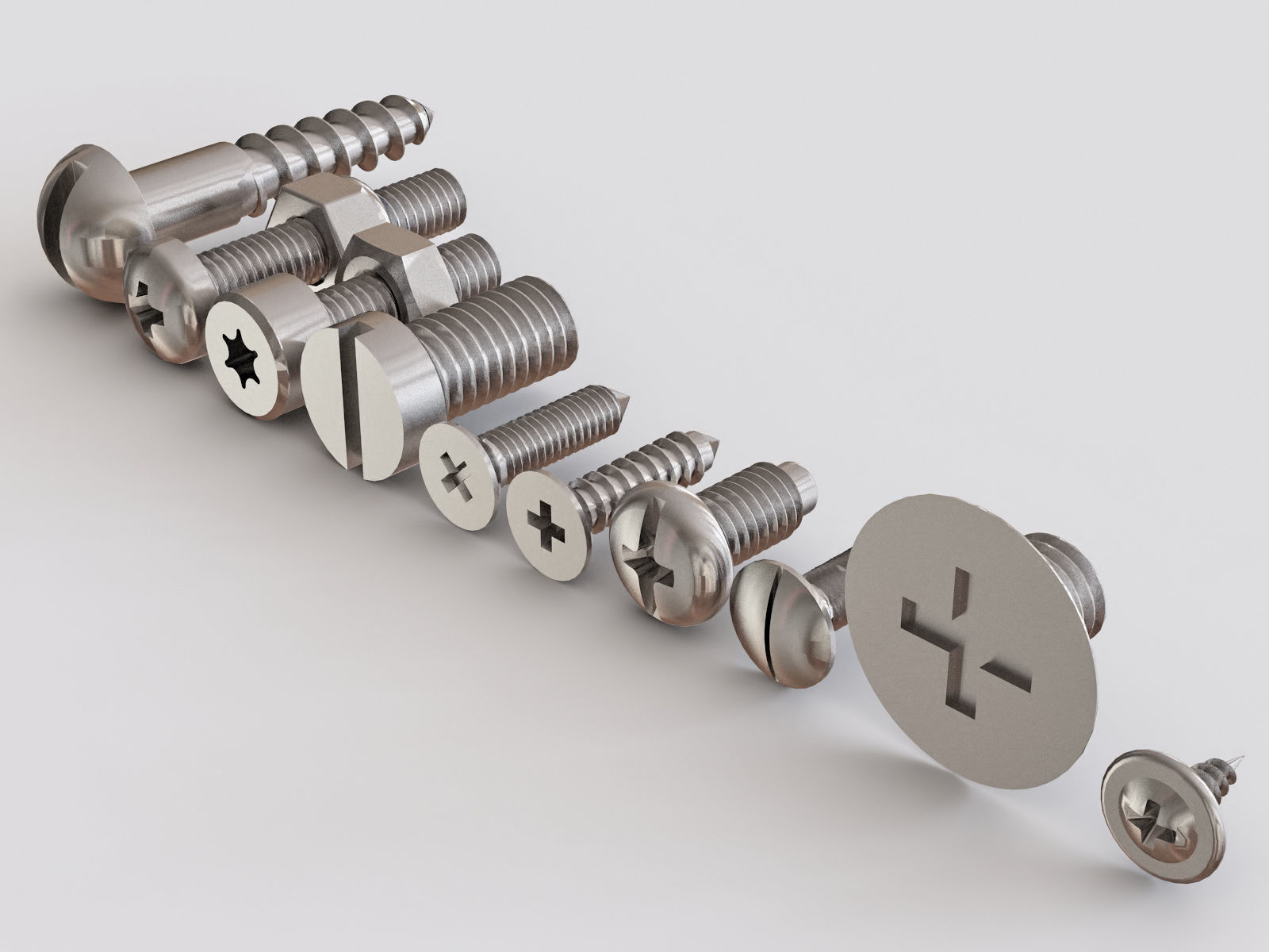 Nuts Bolts and Screws vol 03 3D model_3