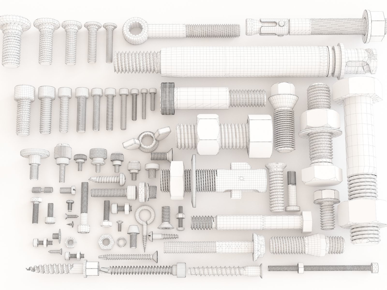 Nuts Bolts and Screws vol 03 3D model_1