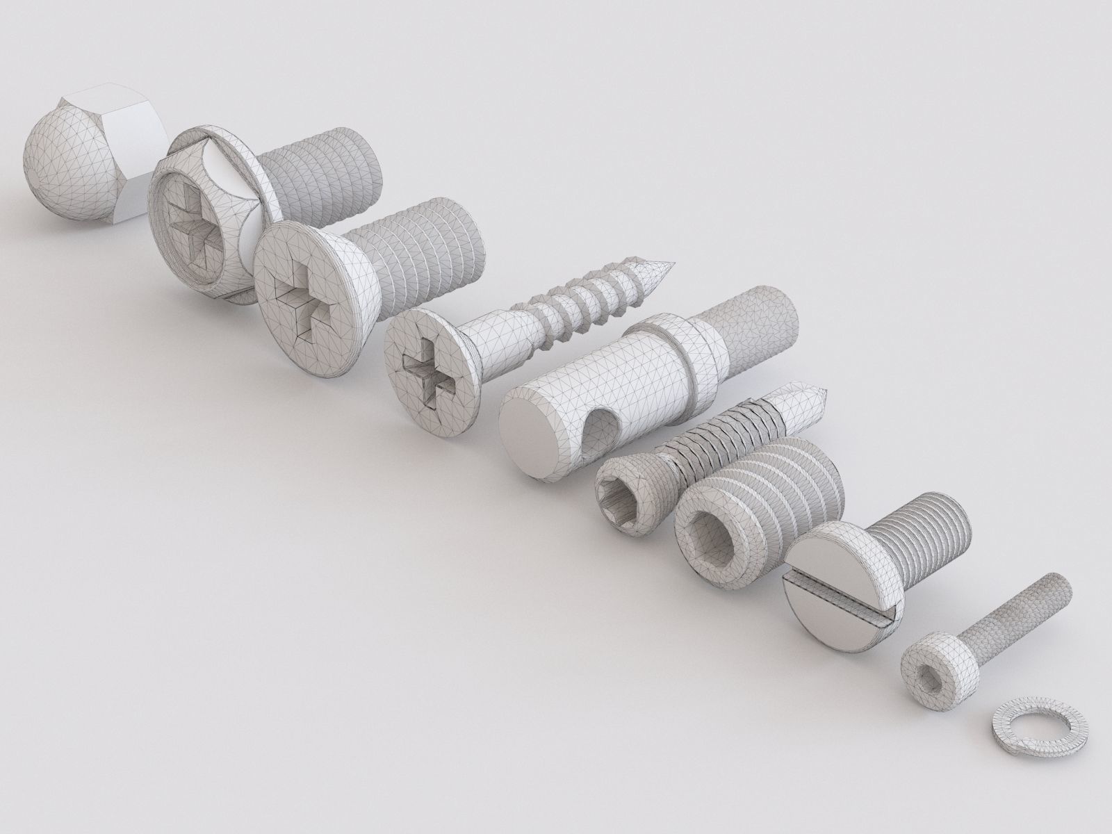 Nuts Blots and Screws vol 04 3D model_5