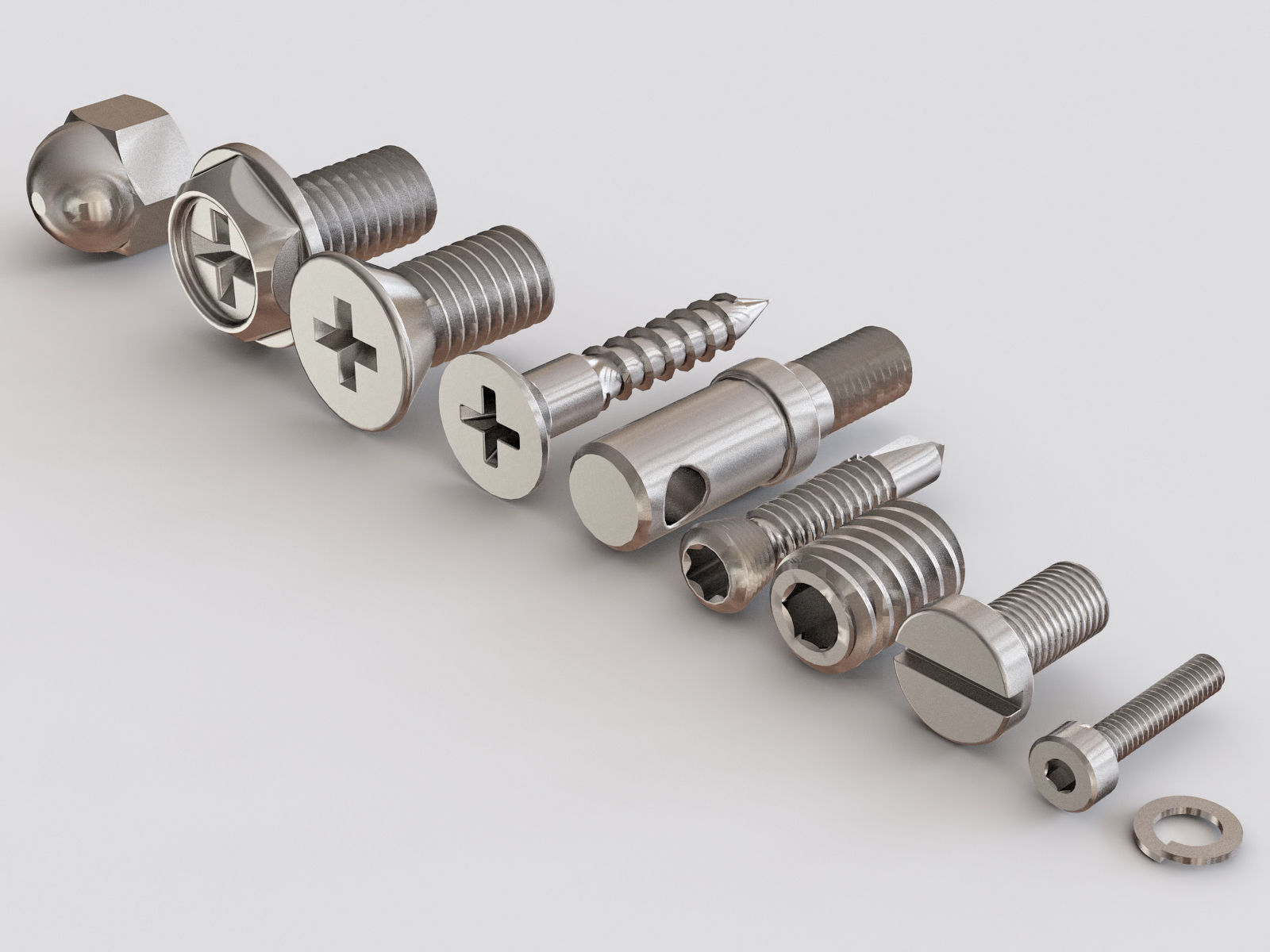 Nuts Blots and Screws vol 04 3D model_4