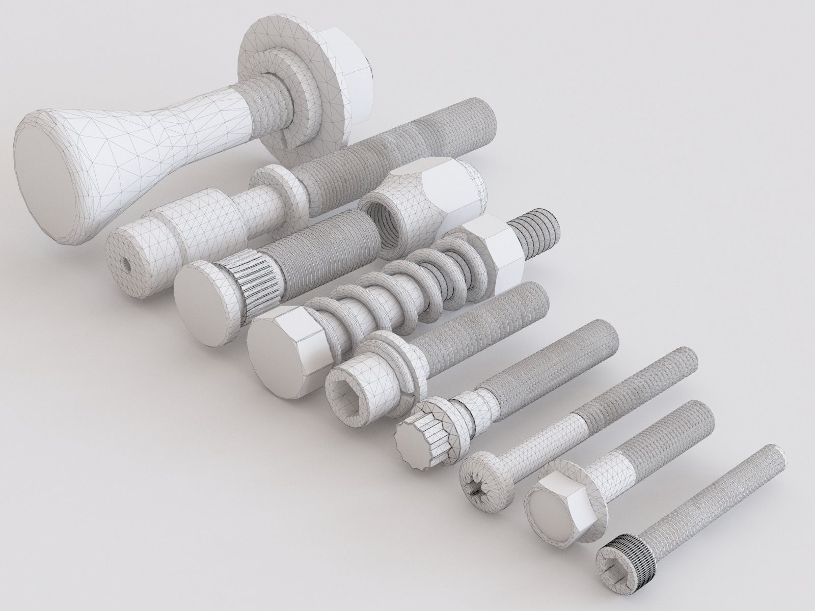 Nuts Blots and Screws vol 04 3D model_3