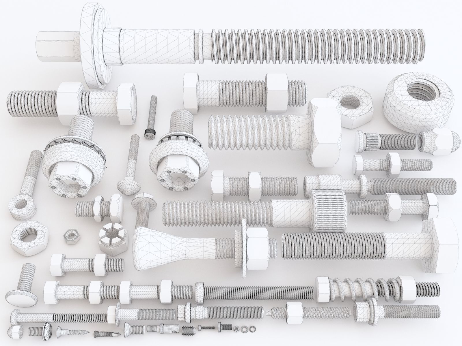 Nuts Blots and Screws vol 04 3D model_1
