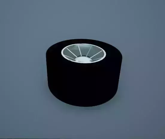 Formula 1 Slick Racing Tyre Low-poly 3D model