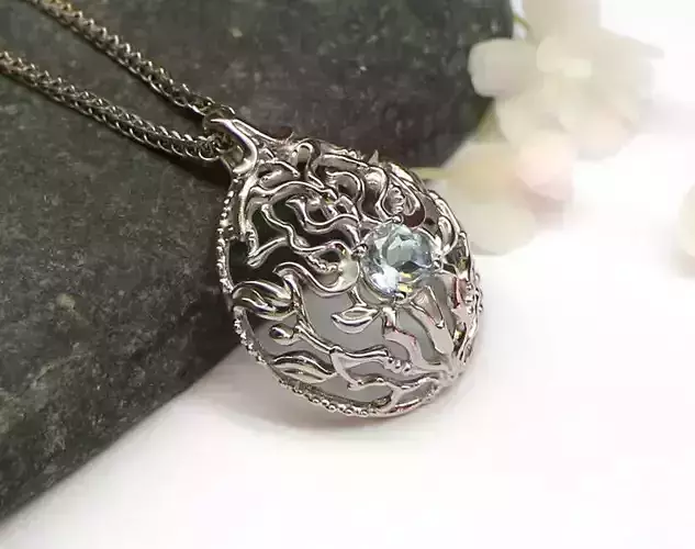Miniature pendant model with openwork pattern 3D print model