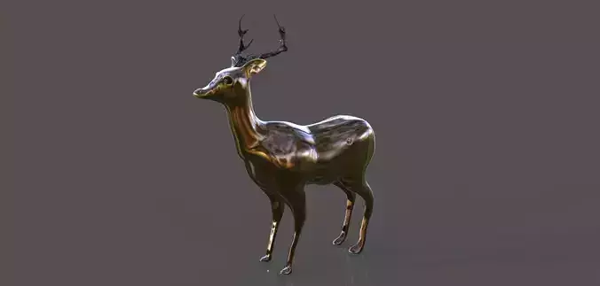 T-Deer sculpture Free 3D model