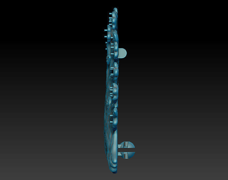 Tree brooch printable jewelry model 3D print model_4