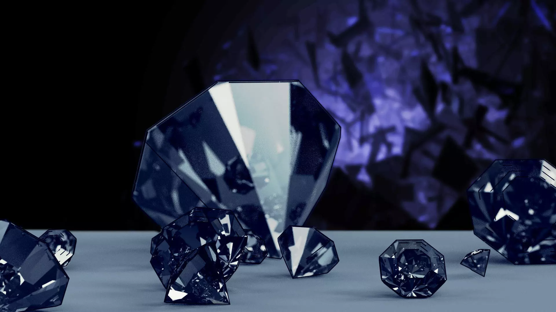 Diamonds group of Free 3D print model
