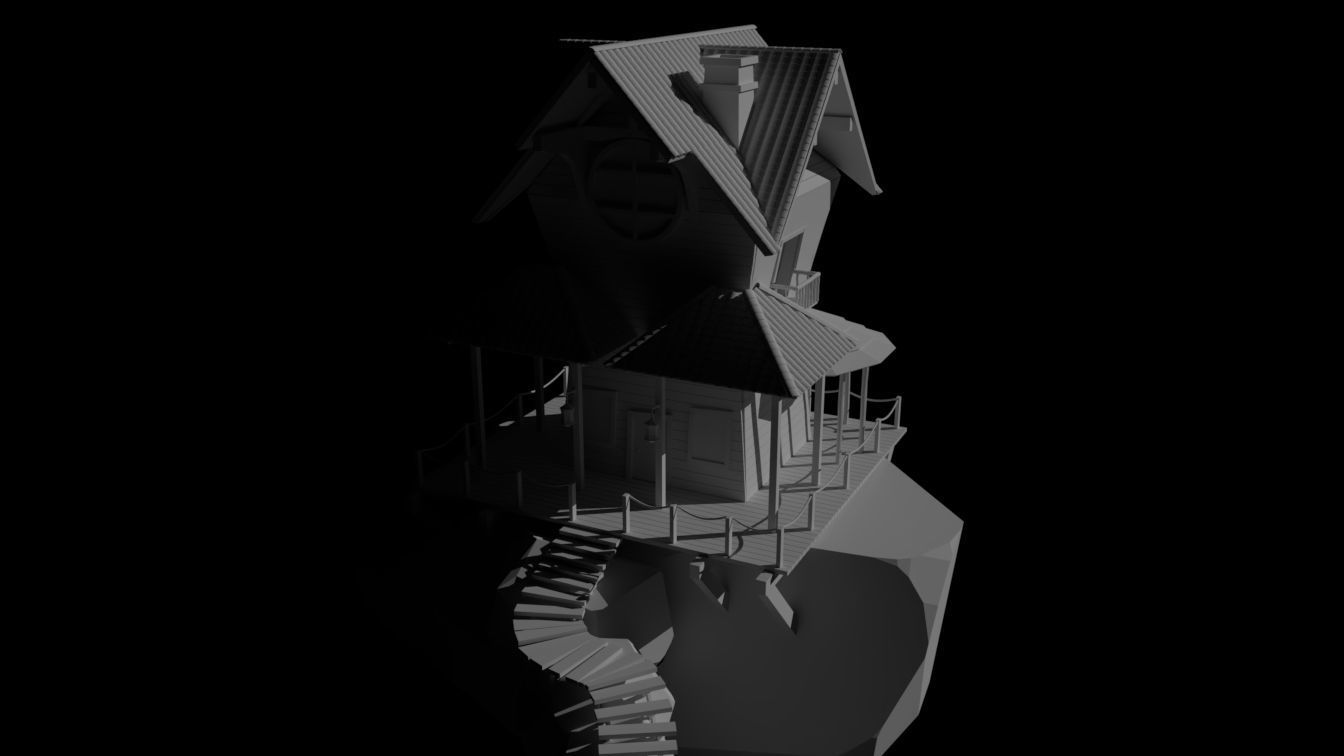 Cloud House 3D model_5