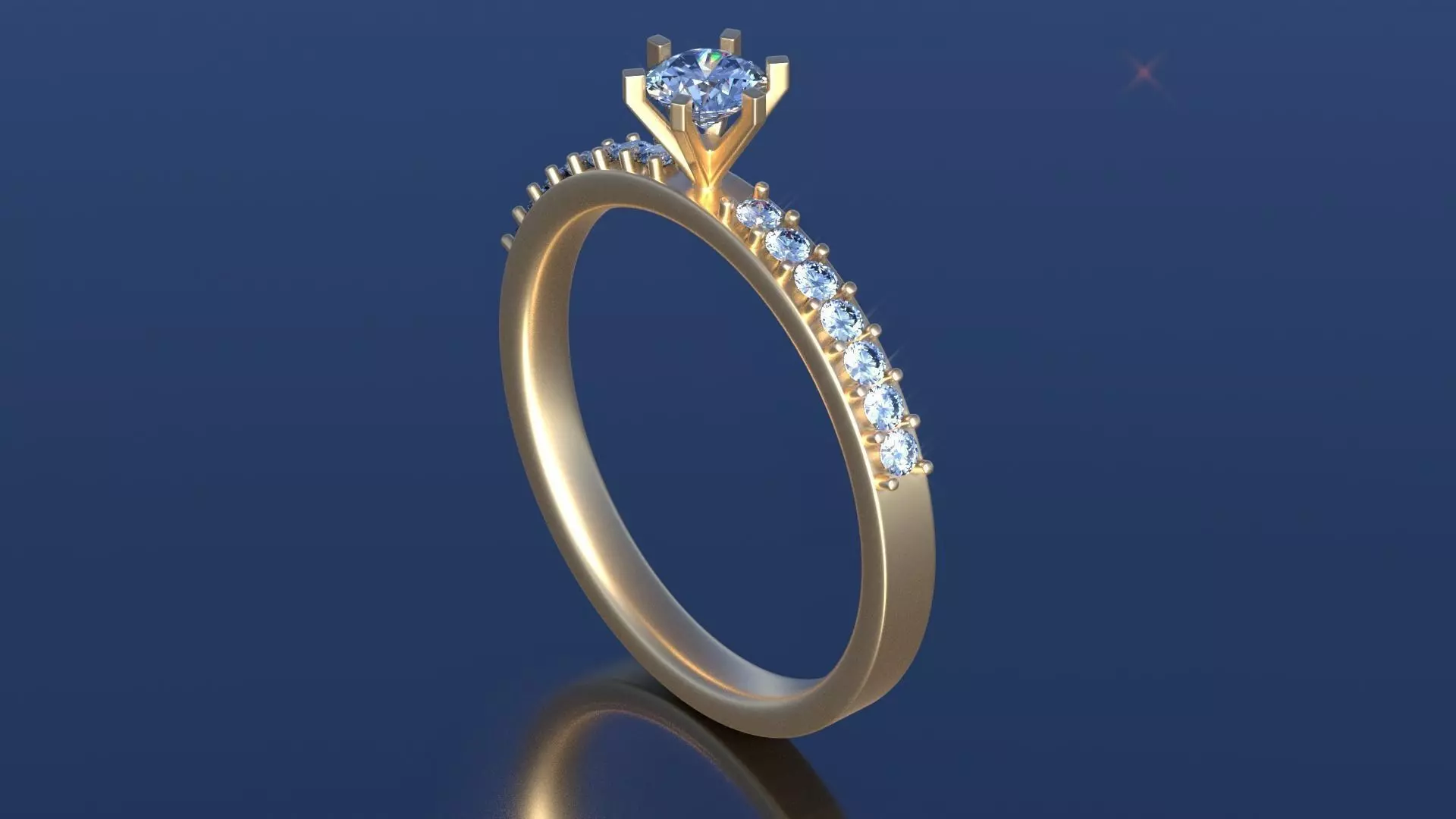 The Crowned Ring Free 3D print model