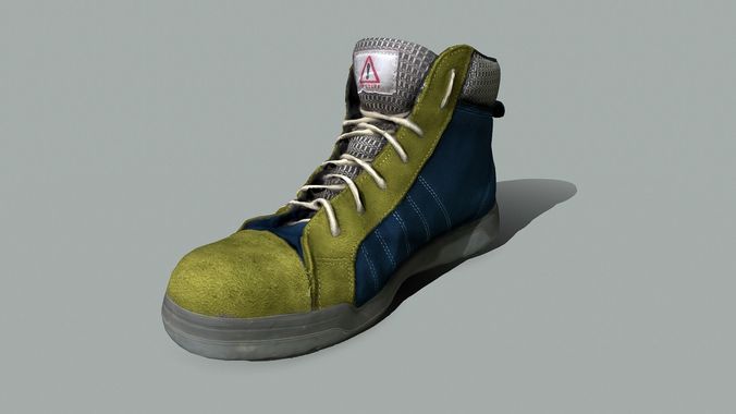 Boot 3D model low poly sneaker Low-poly 3D model