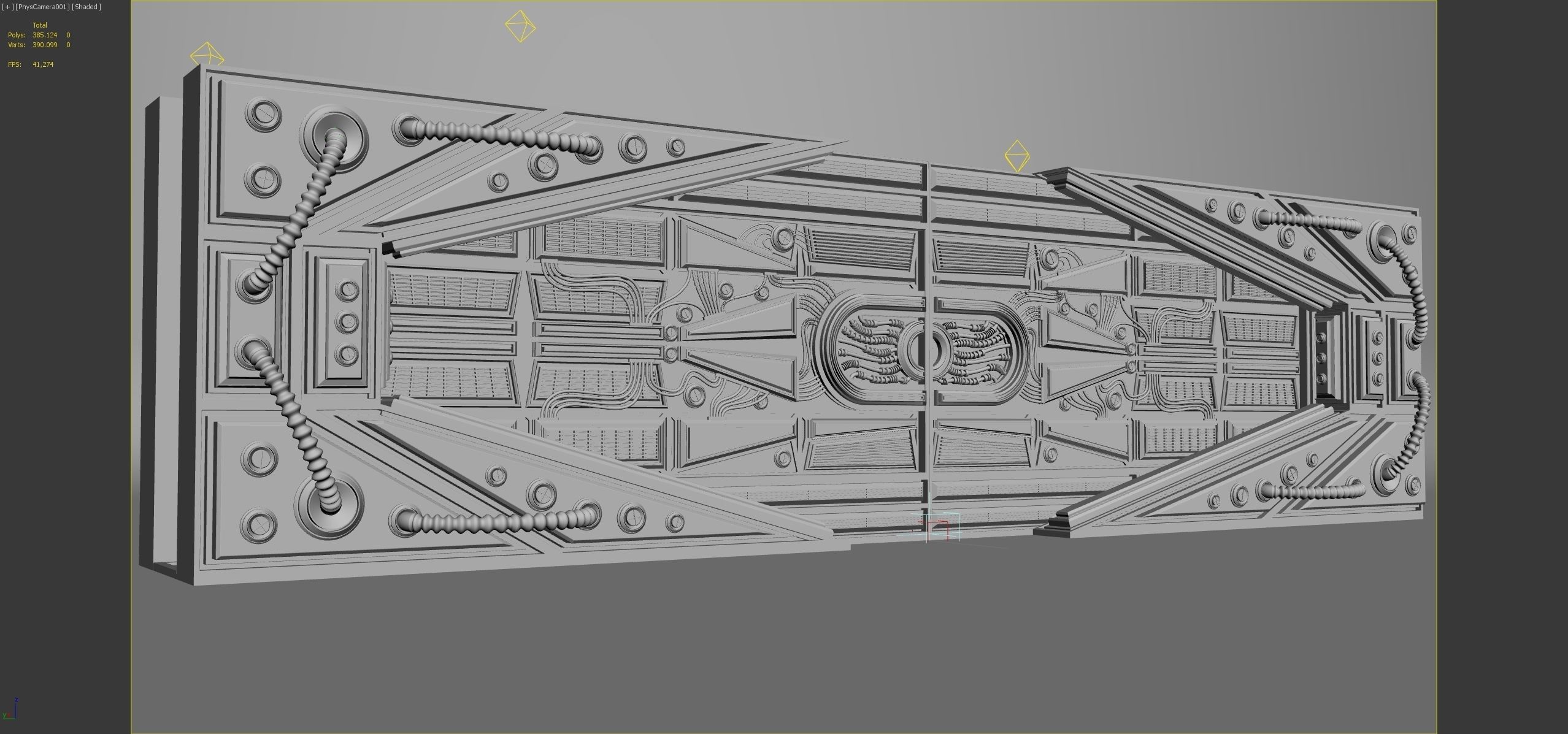 METAL DOOR SCI-FI 3D model_3