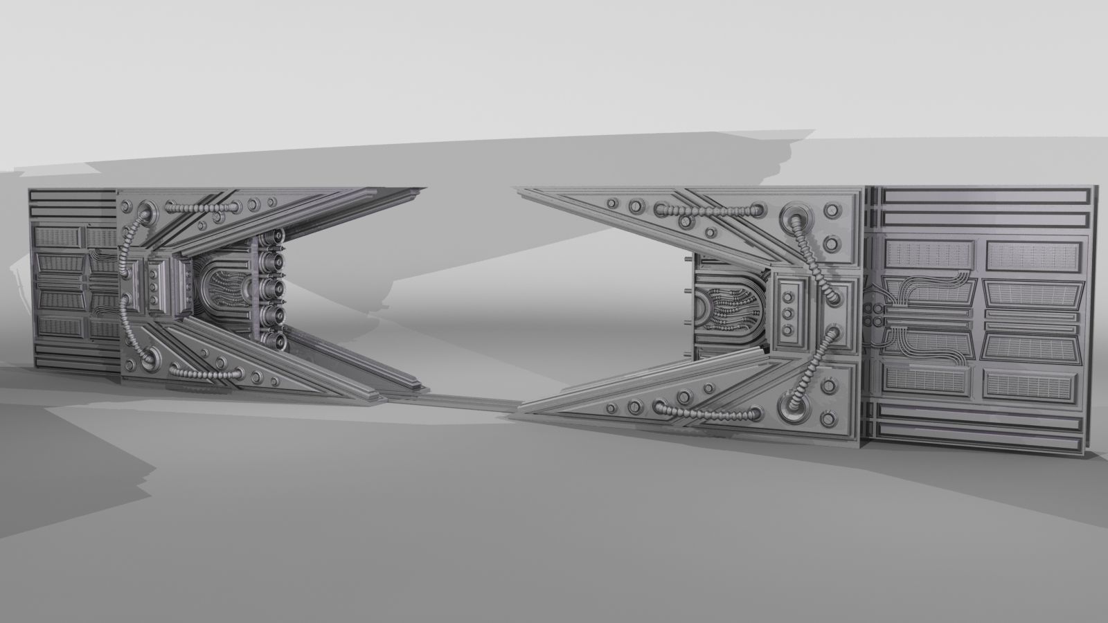 METAL DOOR SCI-FI 3D model_10
