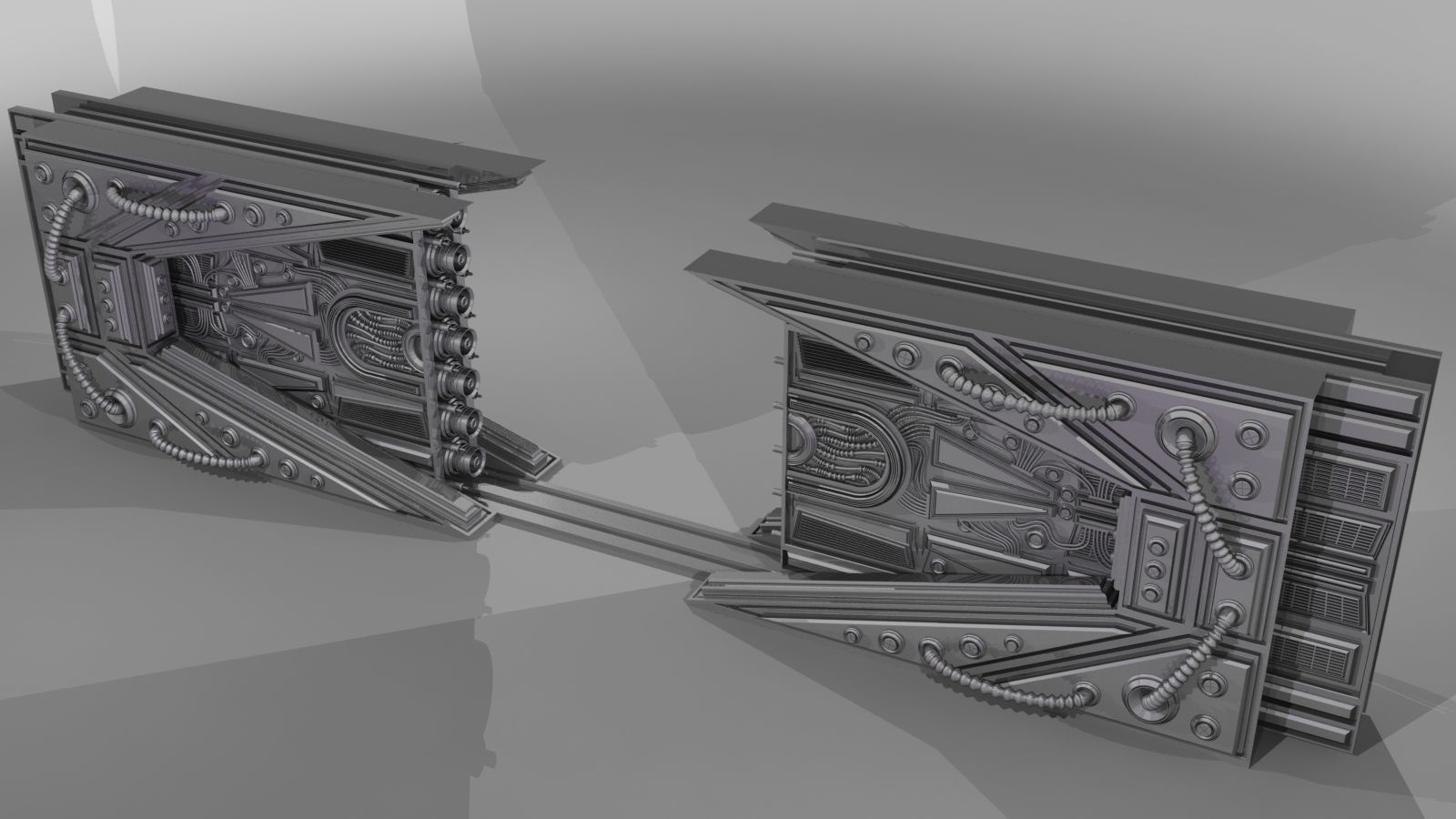 METAL DOOR SCI-FI 3D model_16