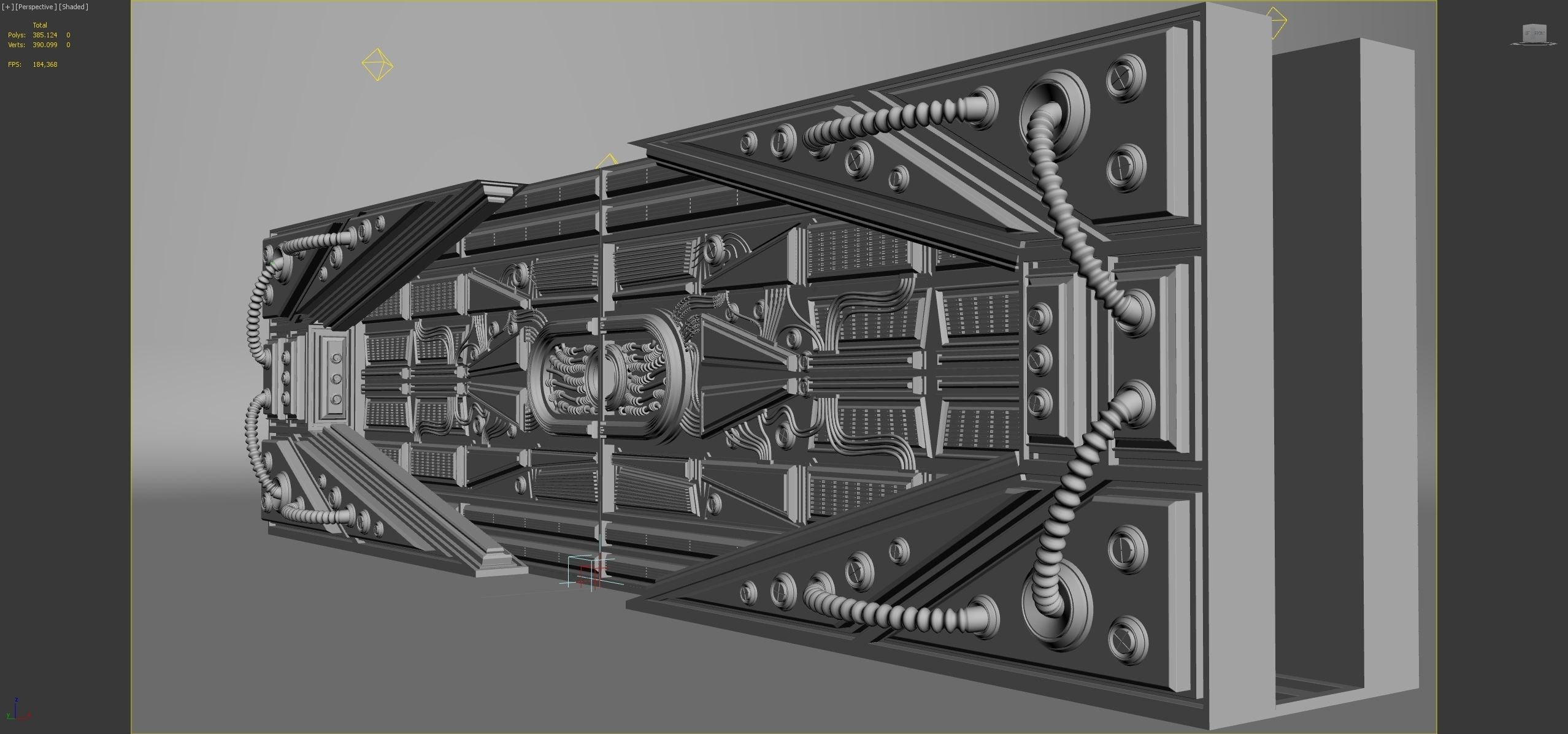METAL DOOR SCI-FI 3D model_4