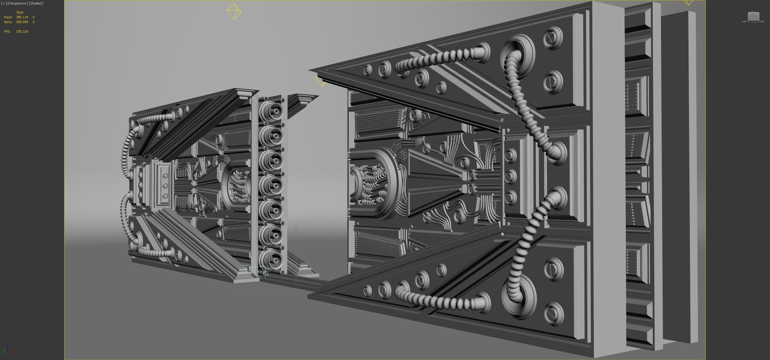 METAL DOOR SCI-FI 3D model_5