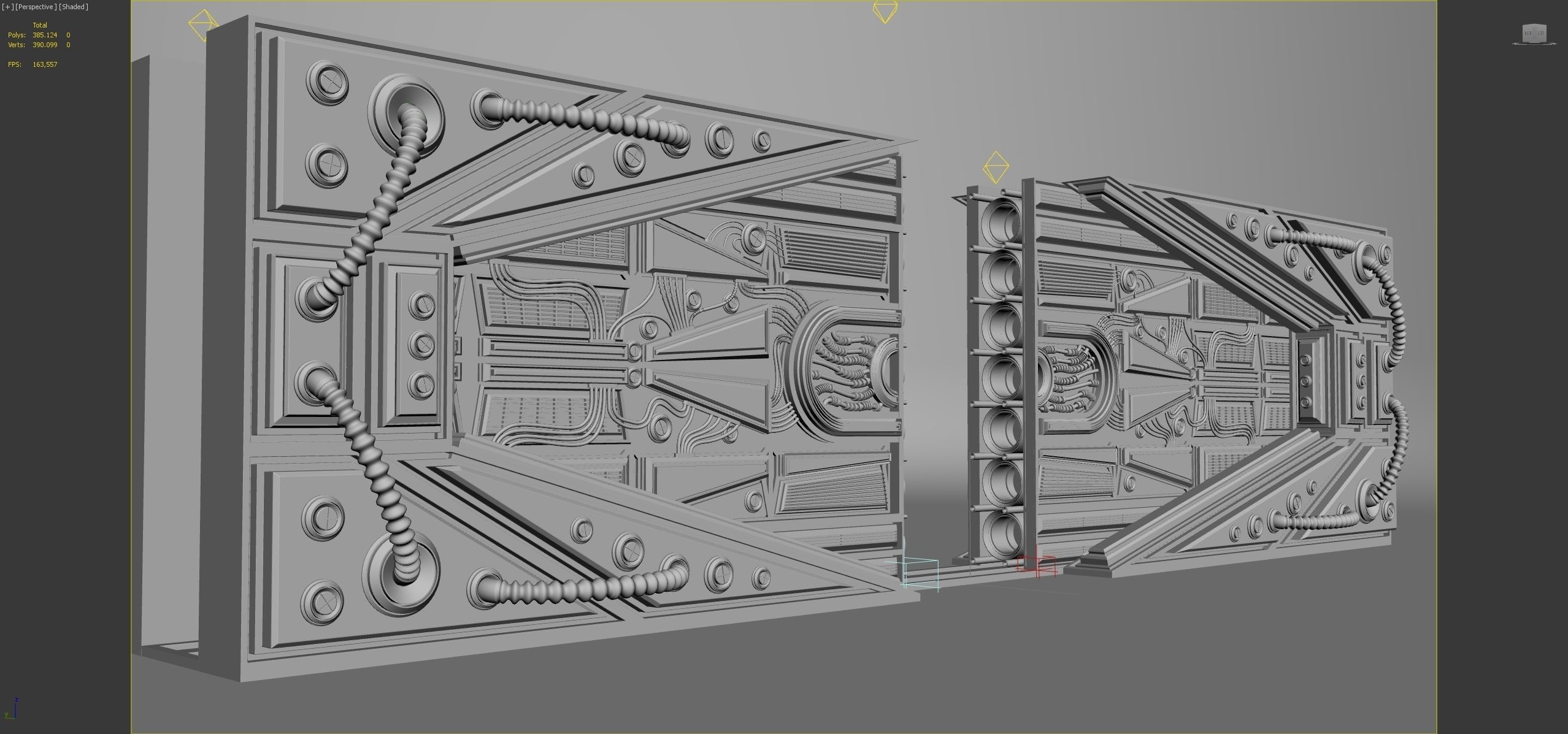 METAL DOOR SCI-FI 3D model_9