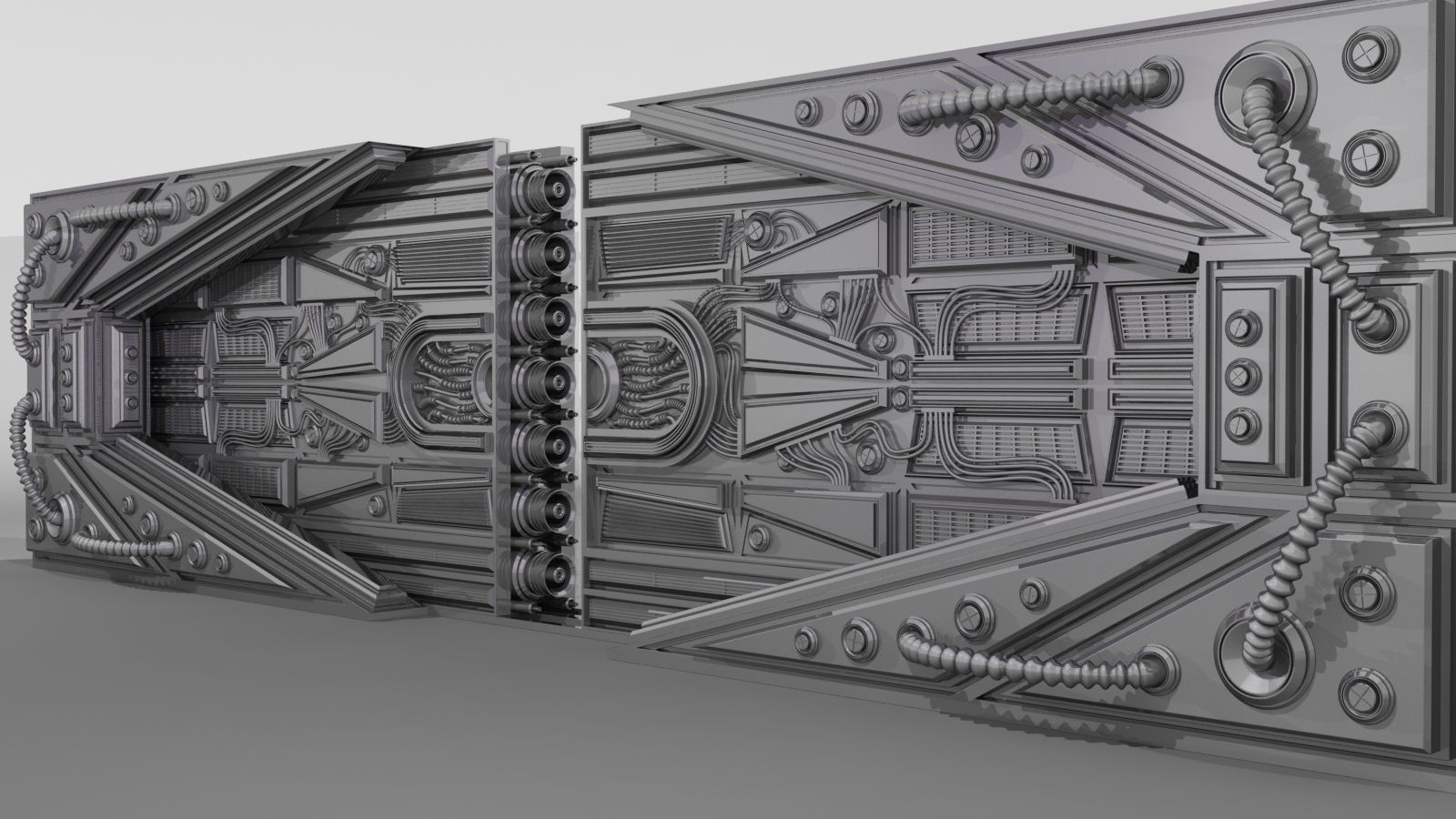 METAL DOOR SCI-FI 3D model_7