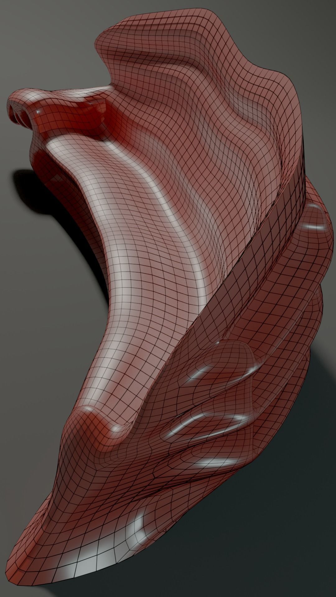 Bionic sofa Low-poly 3D model_6