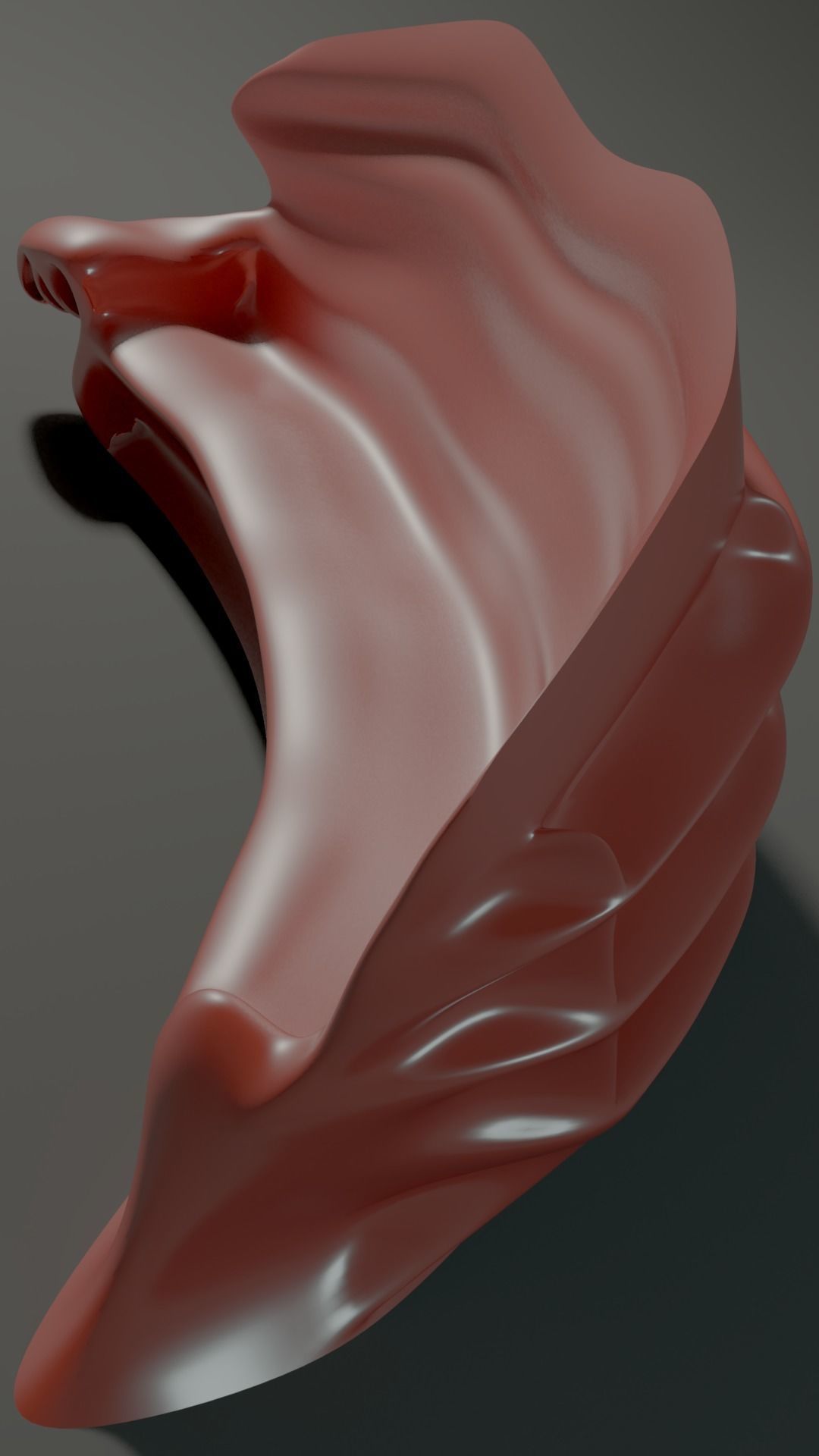 Bionic sofa Low-poly 3D model_1