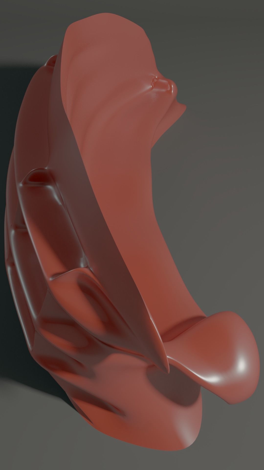 Bionic sofa Low-poly 3D model_5