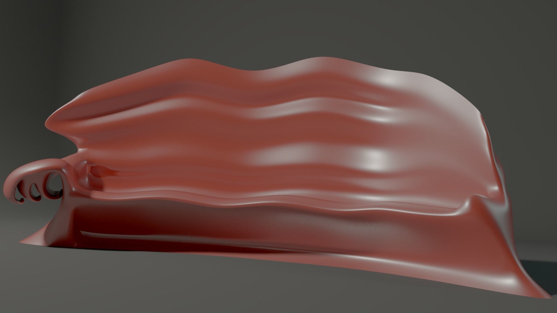 Bionic sofa Low-poly 3D model_2