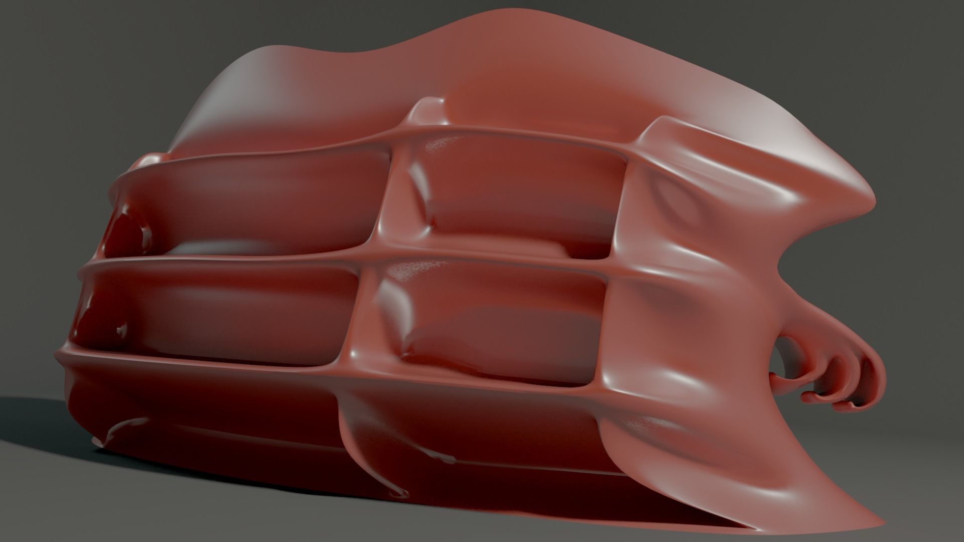 Bionic sofa Low-poly 3D model_4