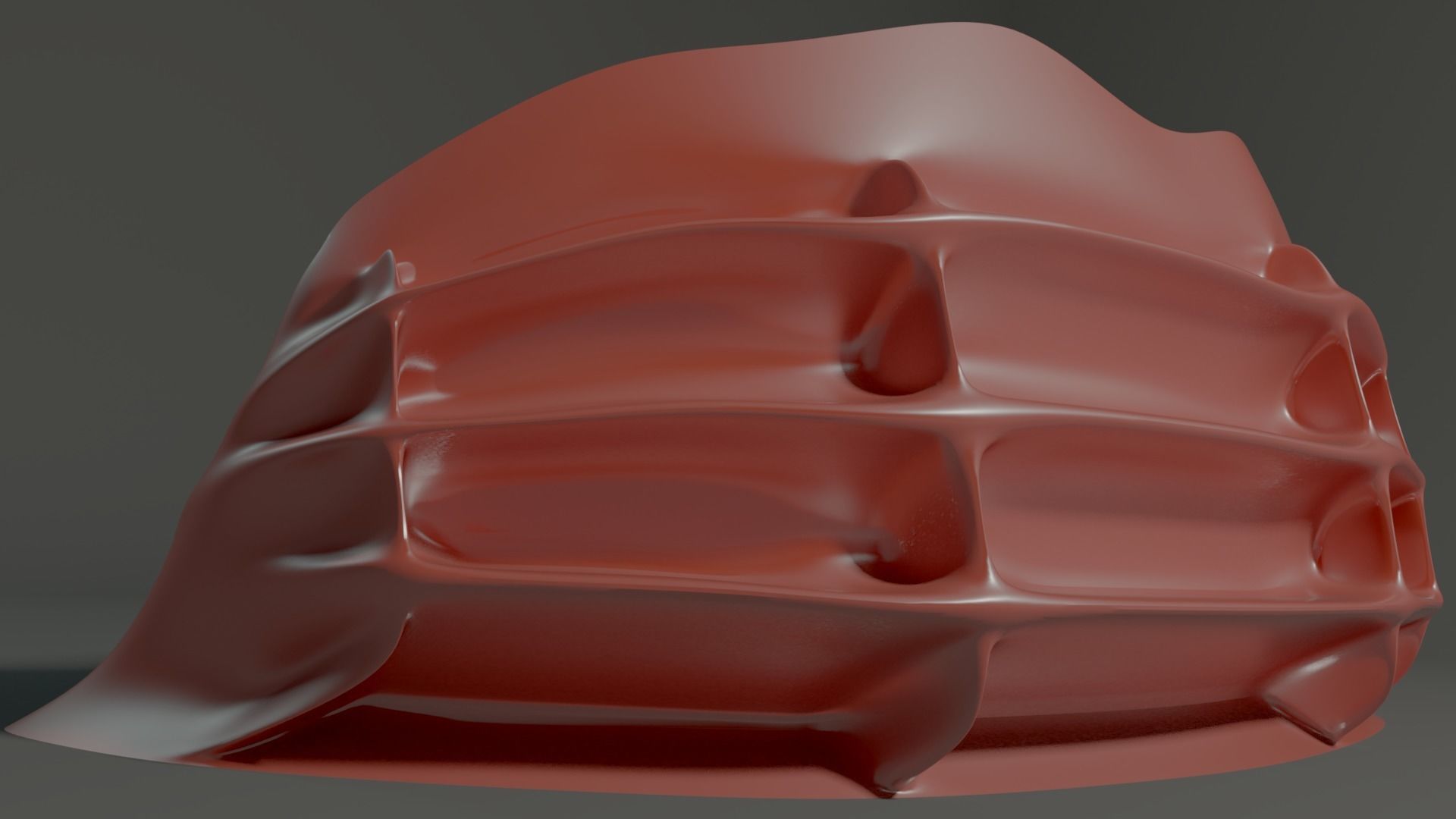 Bionic sofa Low-poly 3D model_3