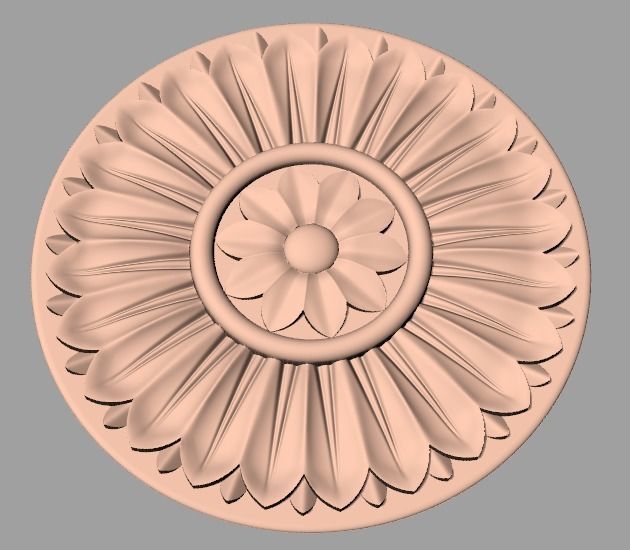 Artcam Aspire 3D relief models STL Files used for CNC E586 3D model_1