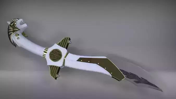  Power Rangers Legacy Saba Sword replica 3D print model