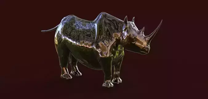 Rhino sculpture Free 3D model