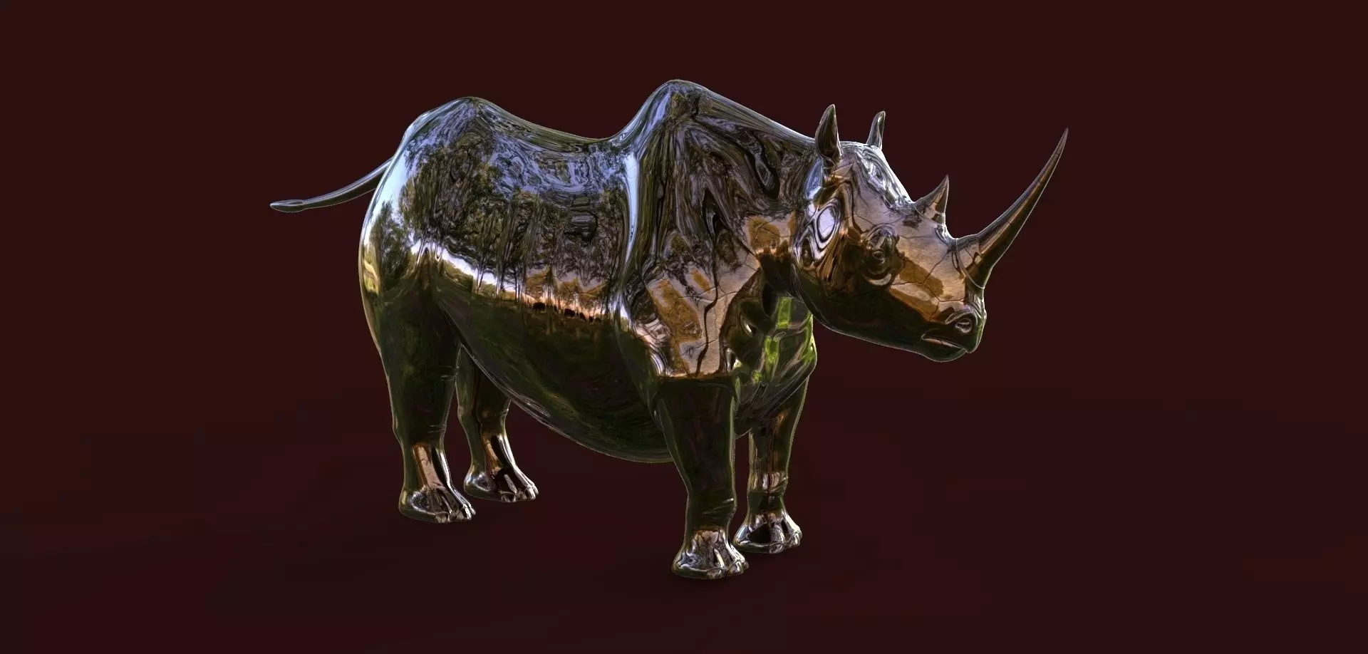 Rhino sculpture Free 3D model