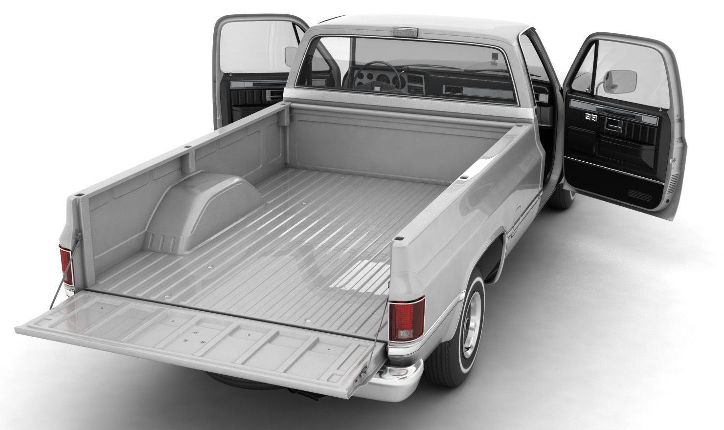 GENERIC PICKUP TRUCK 1 3D model_4