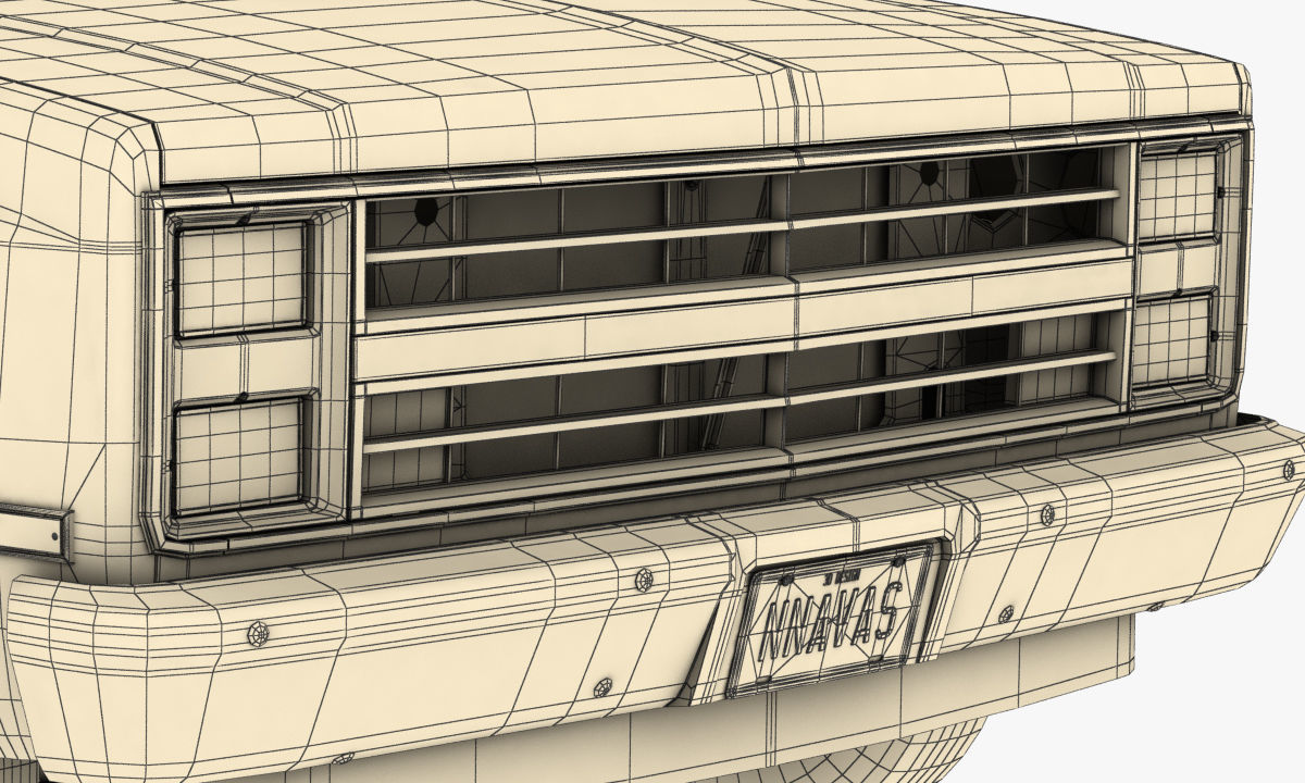 GENERIC PICKUP TRUCK 1 3D model_15