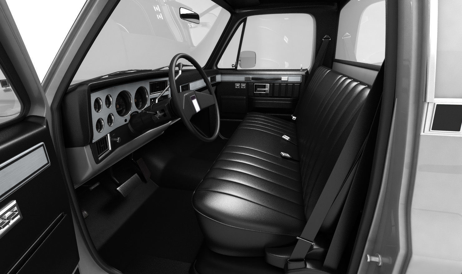 GENERIC PICKUP TRUCK 1 3D model_6