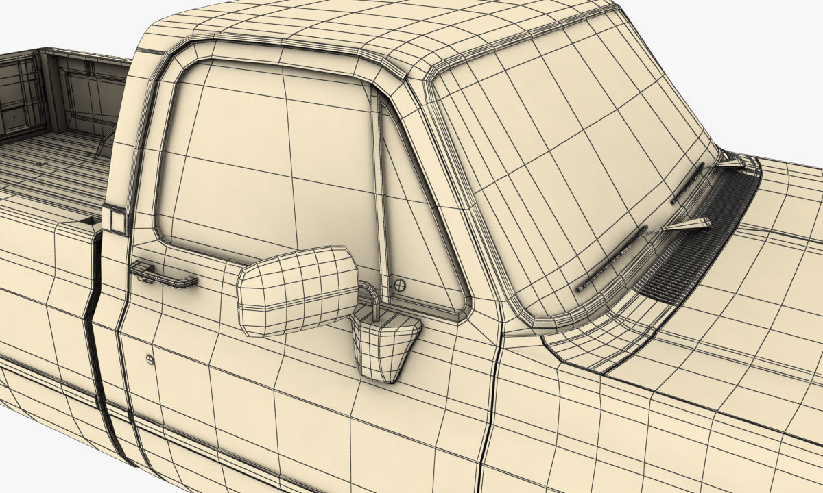 GENERIC PICKUP TRUCK 1 3D model_17