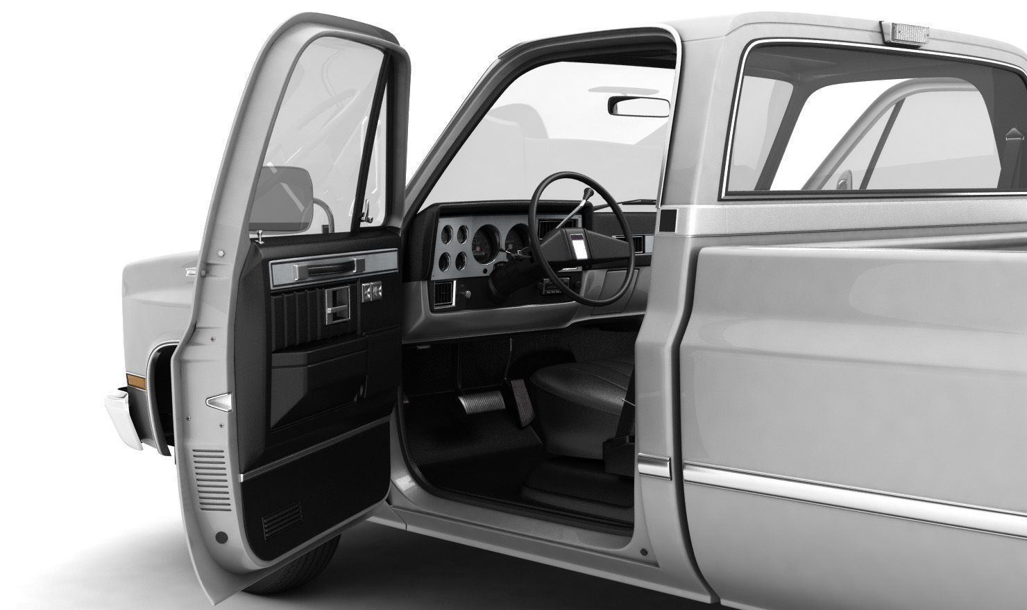 GENERIC PICKUP TRUCK 1 3D model_5