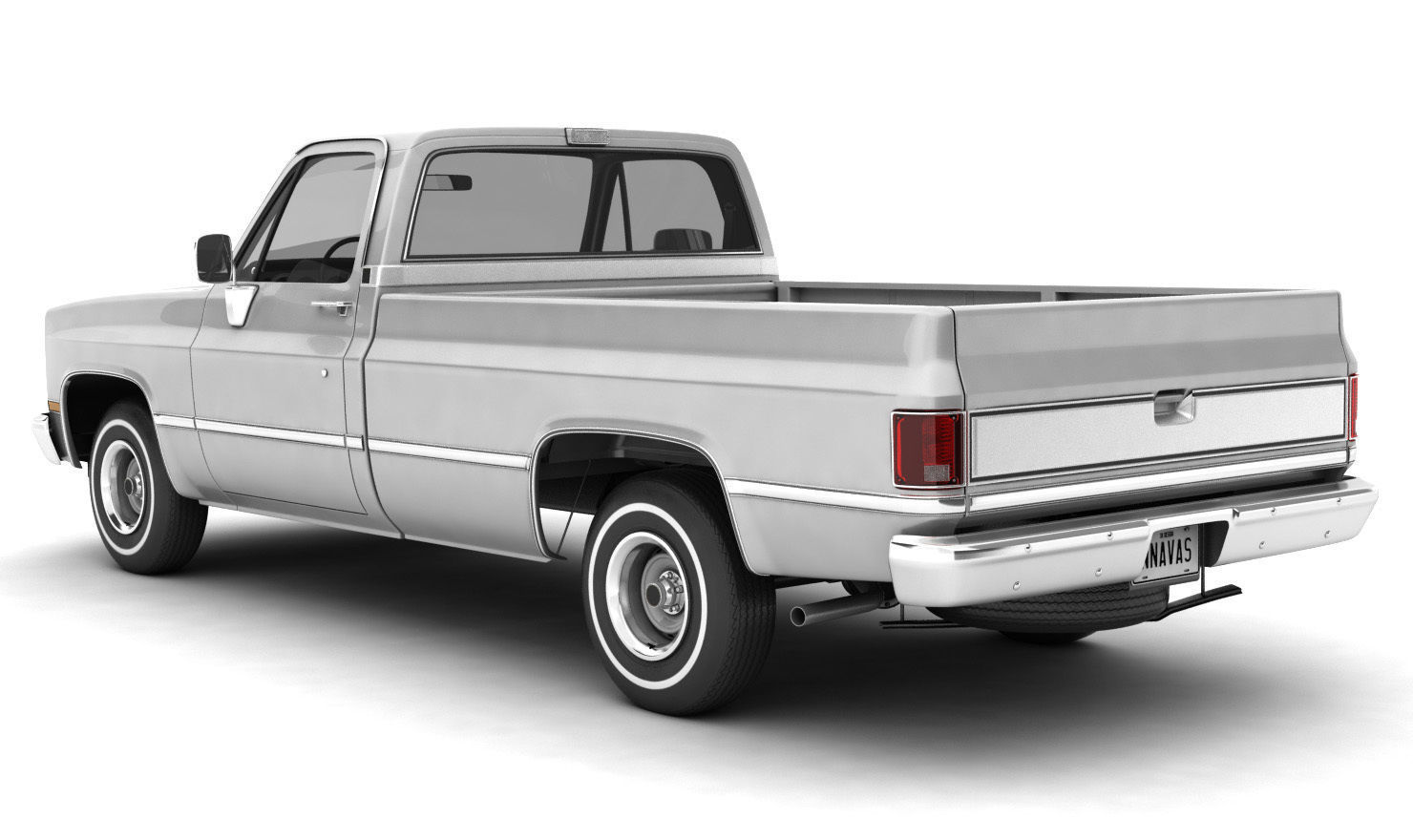 GENERIC PICKUP TRUCK 1 3D model_3