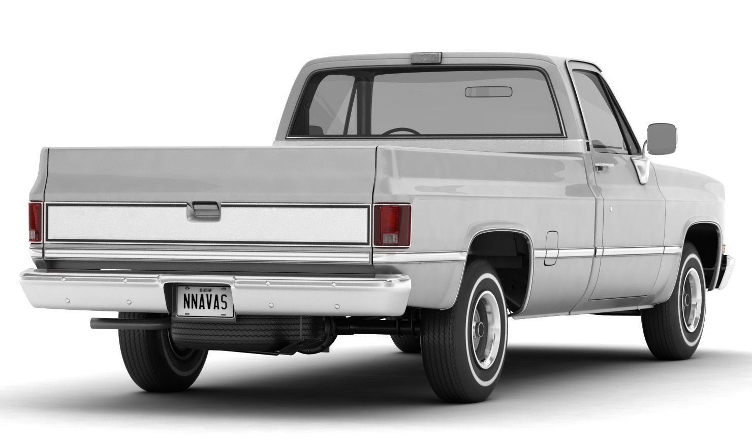 GENERIC PICKUP TRUCK 1 3D model_1