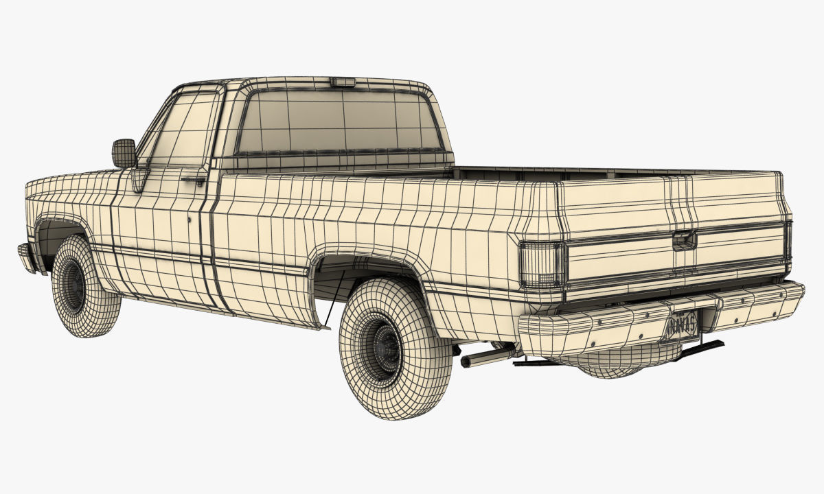 GENERIC PICKUP TRUCK 1 3D model_14