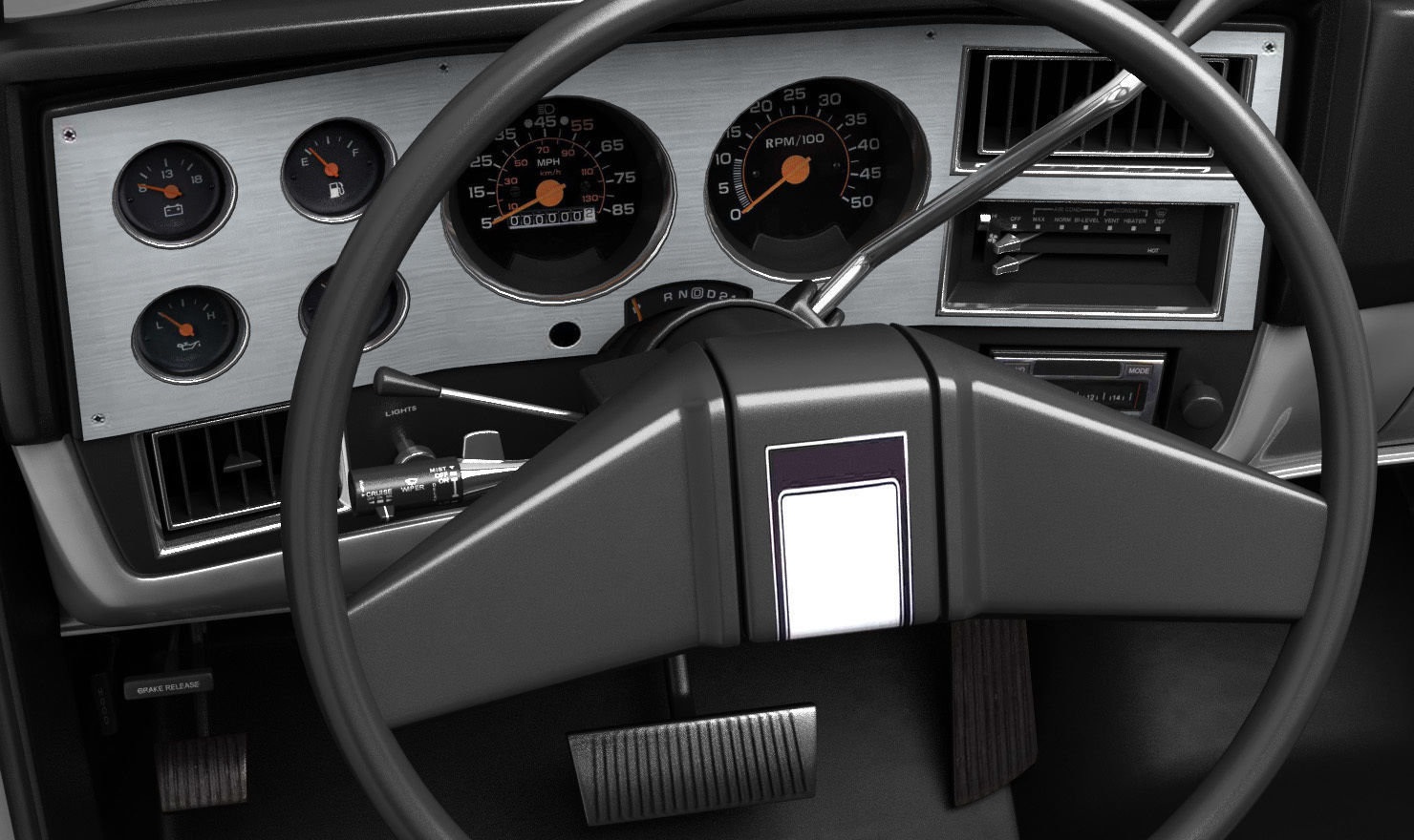 GENERIC PICKUP TRUCK 1 3D model_8