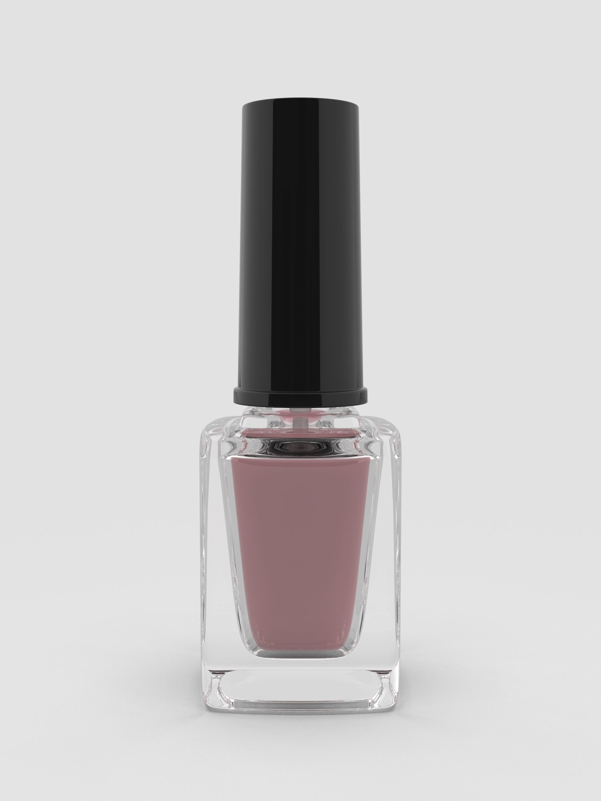 Nail Polish with realistic brush 3D model_1