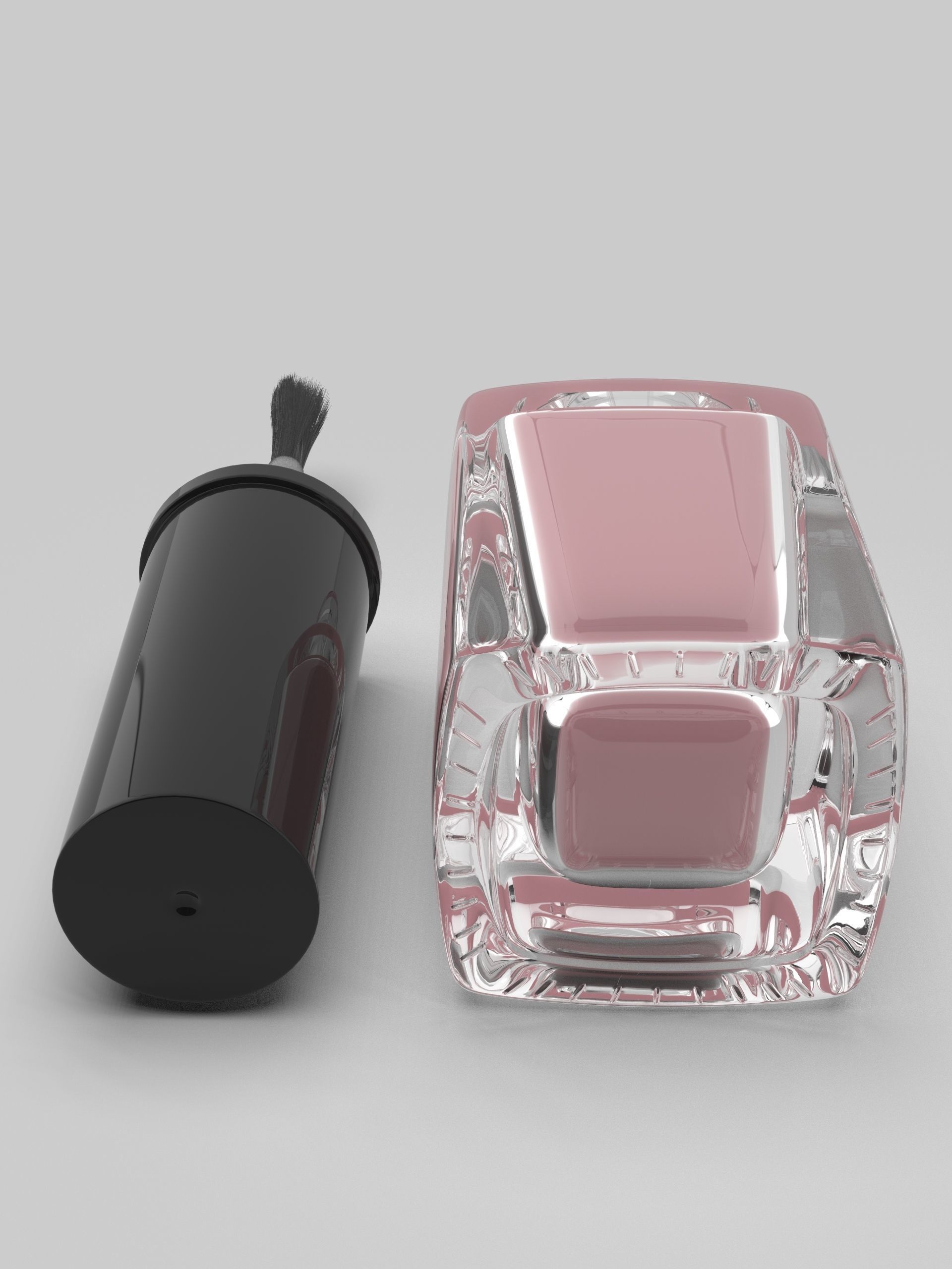 Nail Polish with realistic brush 3D model_3