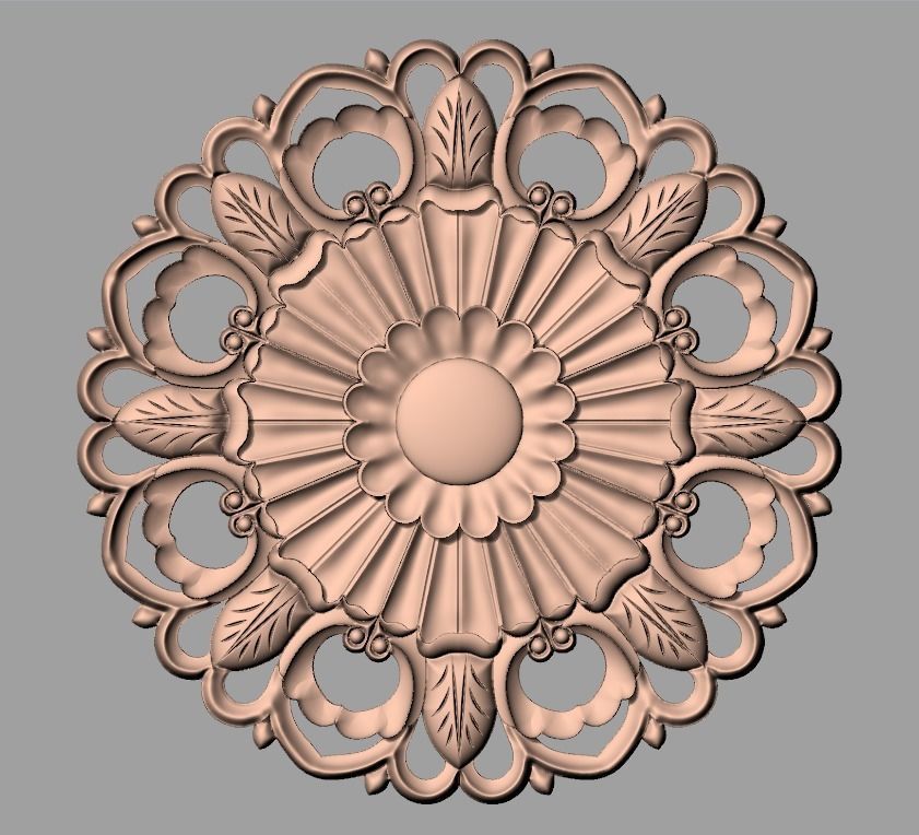 Artcam Aspire 3D relief models STL Files used for CNC E569 3D model