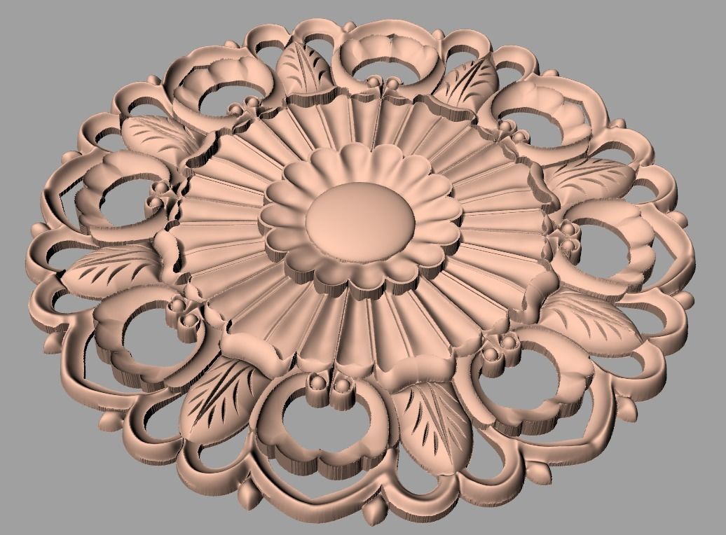 Artcam Aspire 3D relief models STL Files used for CNC E569 3D model_1