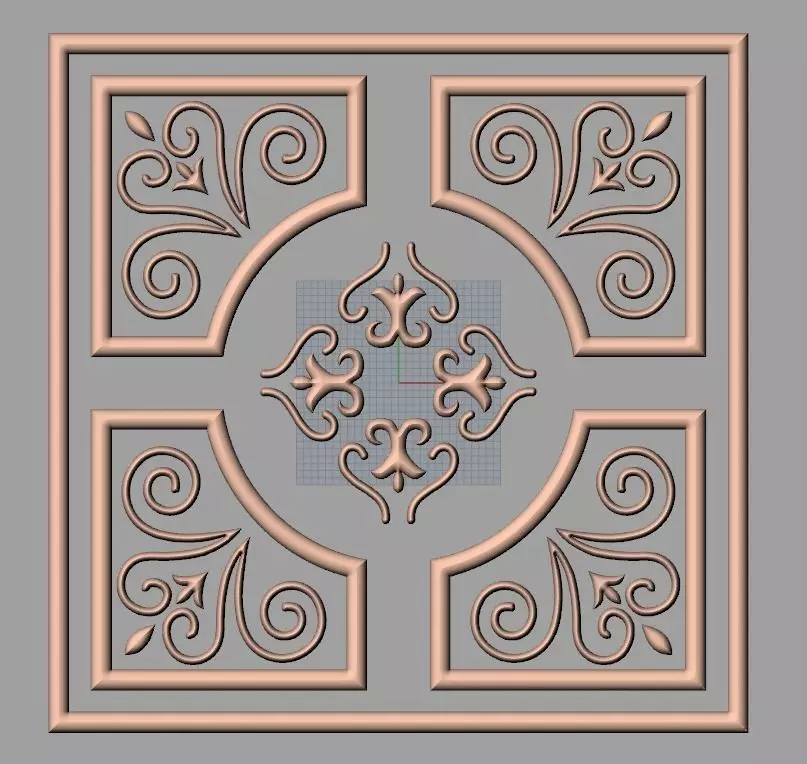 Artcam Aspire 3D relief models STL Files used for CNC E562 3D model_0