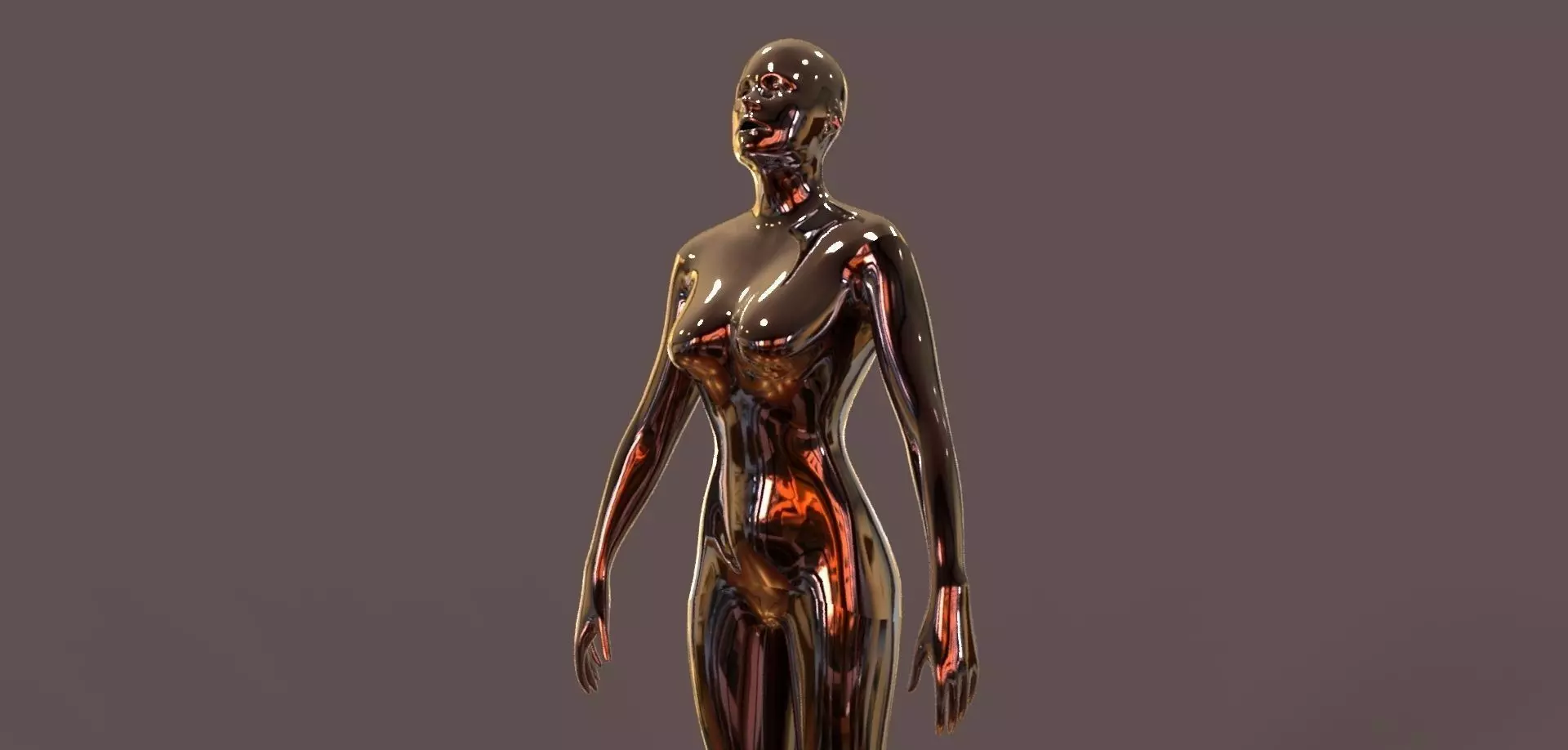 Female Human Body Free 3D model_0