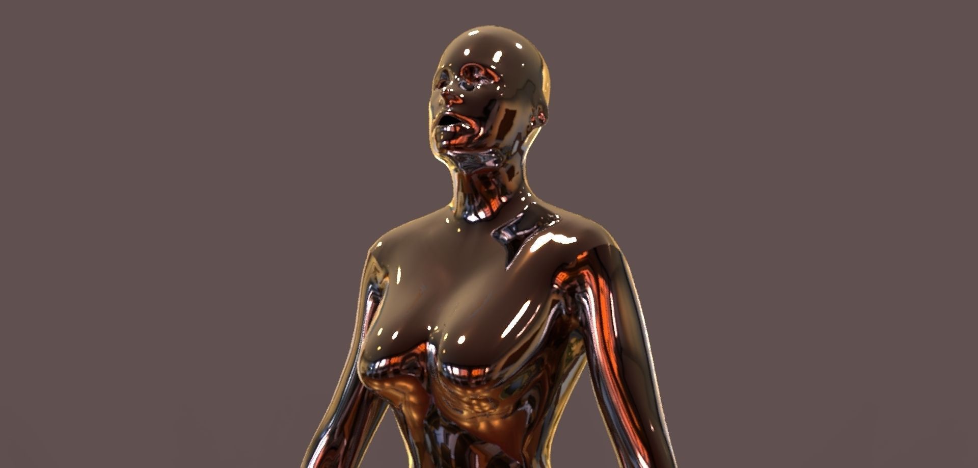 Female Human Body Free 3D model_1